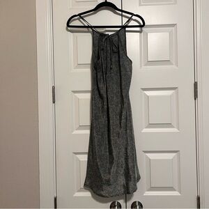 EARTHBOUND Paisley Gray and Gold Dress